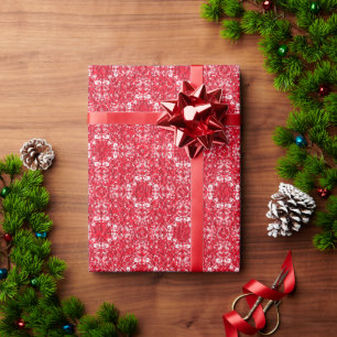 Vintages Papier mit roten und weißen Umschlägen Geschenkpapier