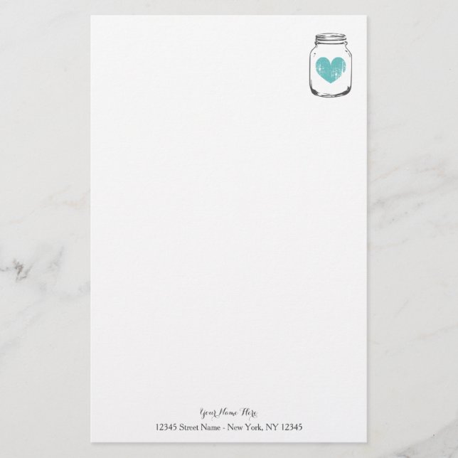 Vintages Papierkornpapier für das Land Briefpapier (Vorderseite)