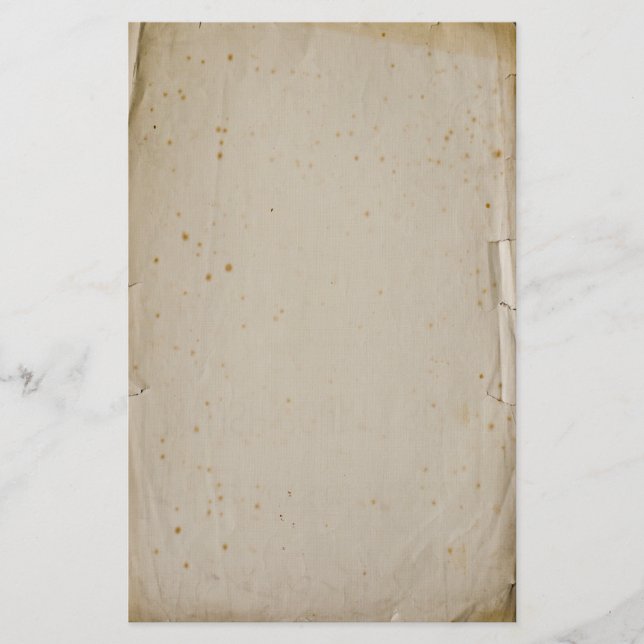 Vintages Papierstadium für das alte Buchende Briefpapier (Vorderseite)