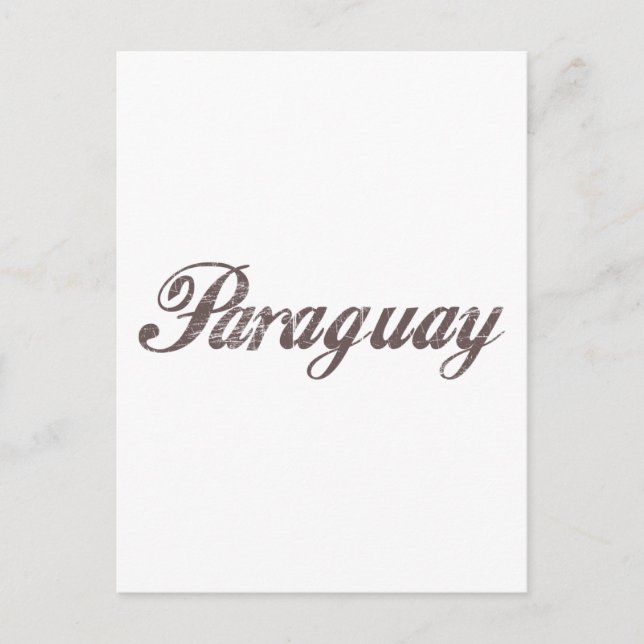 Vintages Paraguay Postkarte (Vorderseite)