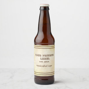 Vintages Parchment - Ihr persönliches Label Wein Bierflaschenetikett