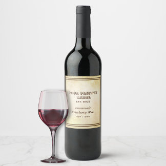 Vintages Parchment - Ihr persönliches Label Wein Weinetikett