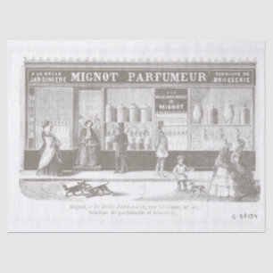 Vintages Parfüm-Französisches Werbeposter Seidenpapier