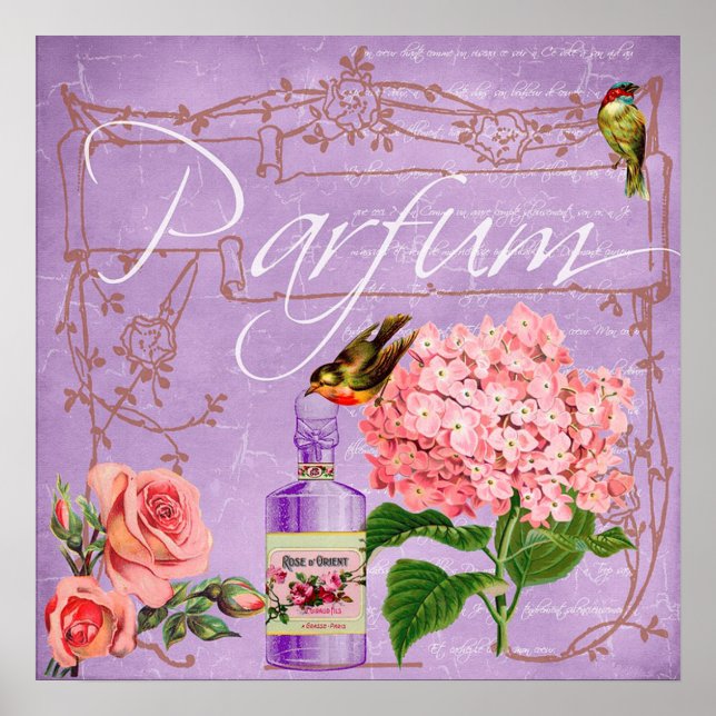 Vintages Parfum Poster (Vorne)