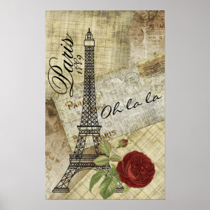 Vintages Paris-Design Poster
