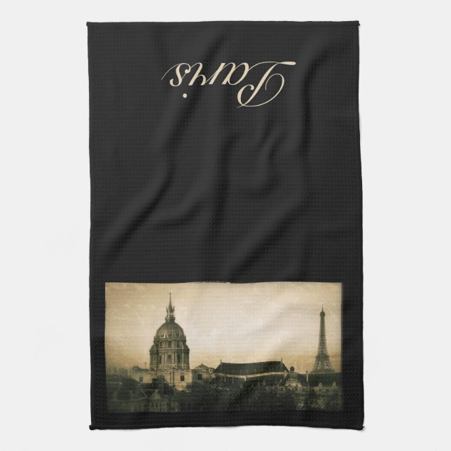 Vintages Paris-Küchen-Tuch Küchentuch (Vertikal)
