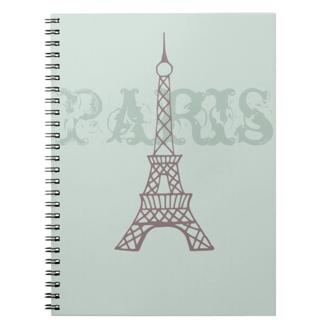 Vintages Paris-Notebook Notizblock (Vorderseite)