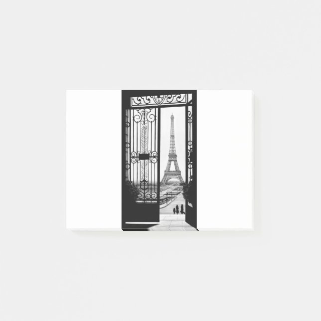 Vintages Paris Post-it Klebezettel (Vorderseite)