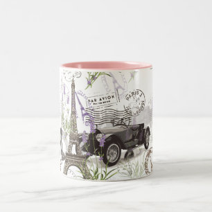 Vintages Paris Zweifarbige Tasse