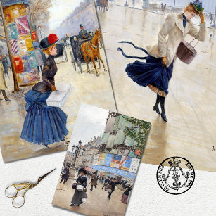 Vintages Pariser Elegant Geschenkpapier Set