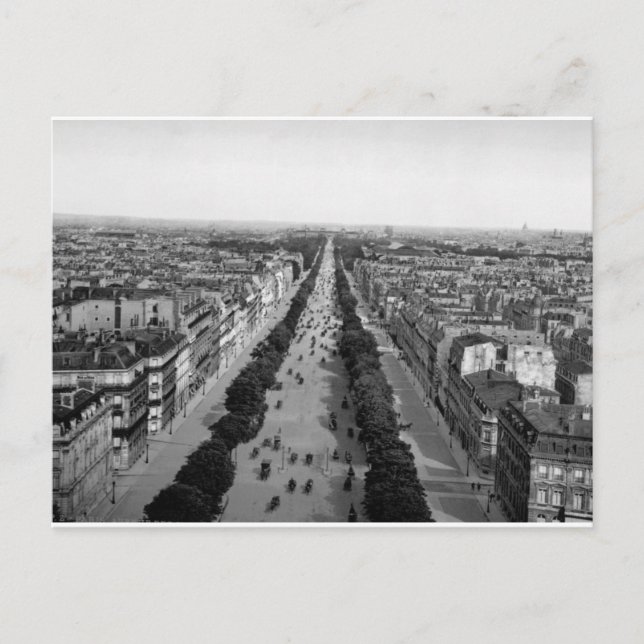 Vintages Pariser Panorama c1905 Postkarte (Vorderseite)
