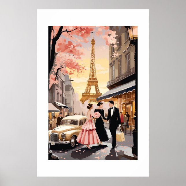 Vintages Pariser Poster (Vorne)