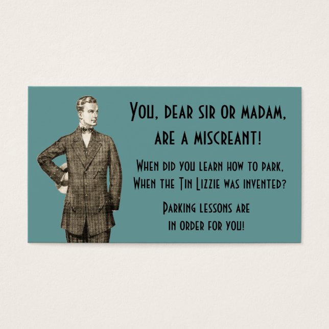 Vintages Parken (Vorderseite)