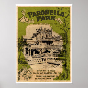 Vintages Paronella Park Reiseplakat Poster