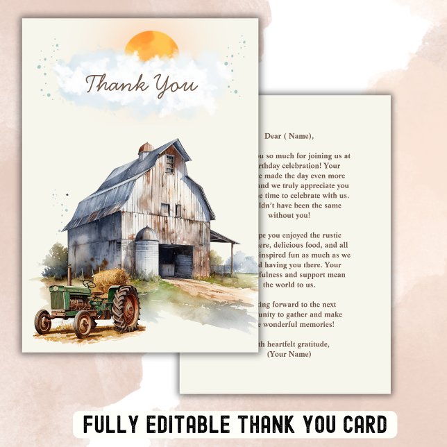 Vintages Party der Geburtstagskette Dankeskarte (Von Creator hochgeladen)