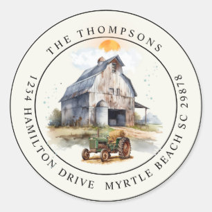 Vintages Party der Geburtstagskette Runder Aufkleber