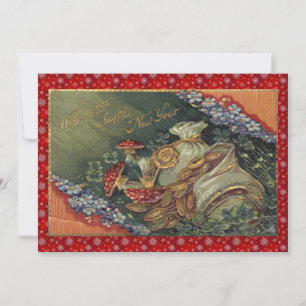 Vintages Party des Neujahrs Einladung