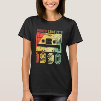 Vintages Party Wie es ist 1990 Retro 90er Party Ou T-Shirt