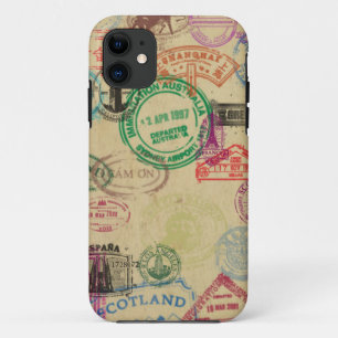Vintages Pass-Briefmarken iPhone starker Case-Mate iPhone Hülle