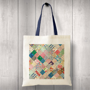 Vintages Patchwork Drucktasche Tragetasche