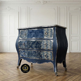 Vintages Patchwork Quilt rustikale Blumendekoupage Seidenpapier