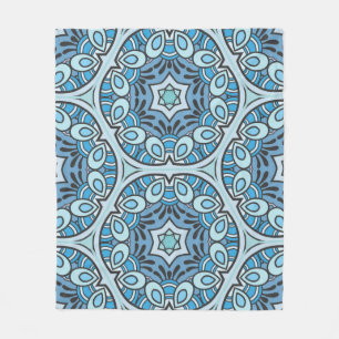 Vintages Patchwork-Quiltmuster. Handgezeichnete De Fleecedecke
