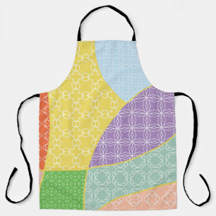 Vintages Patchwork-Quiltmuster. Vintag dekorativ Schürze