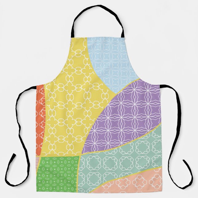 Vintages Patchwork-Quiltmuster. Vintag dekorativ Schürze (Vorderseite)