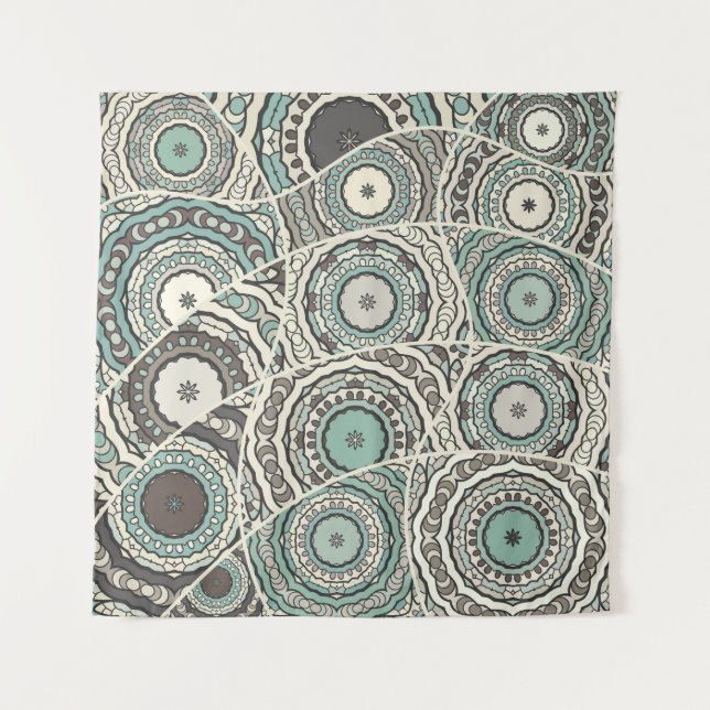 Vintages Patchwork-Quiltmuster. Vintag dekorativ Wandteppich (Vorderseite)