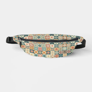 Vintages, Patchwork-Stepplook Bauchtasche