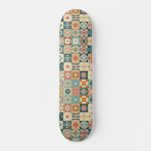 Vintages, Patchwork-Stepplook Skateboard