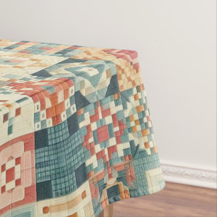 Vintages, Patchwork-Stepplook Tischdecke