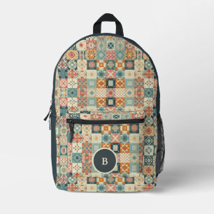 Vintages, Patchwork-Steppset-personalisiert ausseh Bedruckter Rucksack