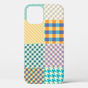 Vintages Patchwork: Textil - Nahtloser Hintergrund Case-Mate iPhone Hülle