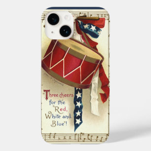 Vintages Patriotikum, Trommeln mit musikalischen B Case-Mate iPhone Hülle