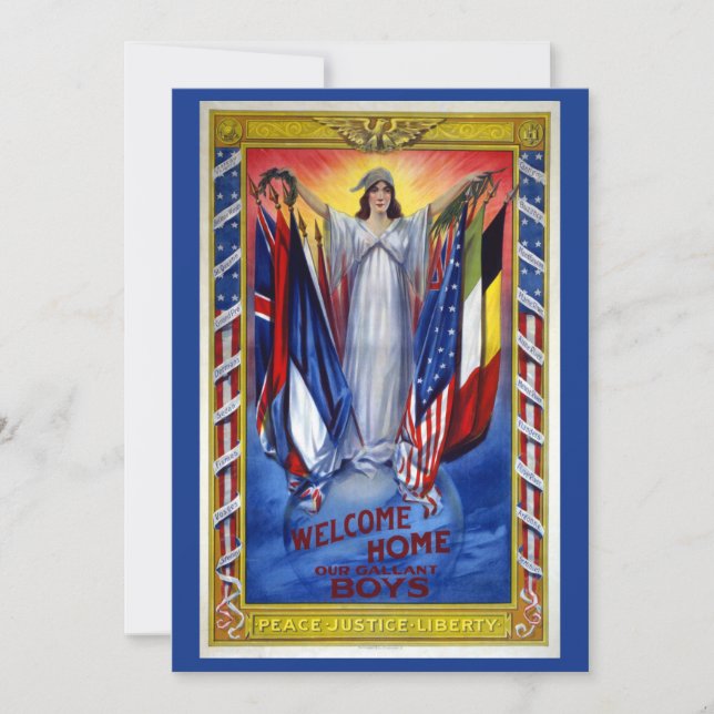 Vintages Patriotisches Amerika, Freiheit der Fried (Vorderseite)