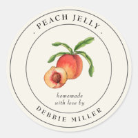 Vintages Peach Gelly Konservenjar