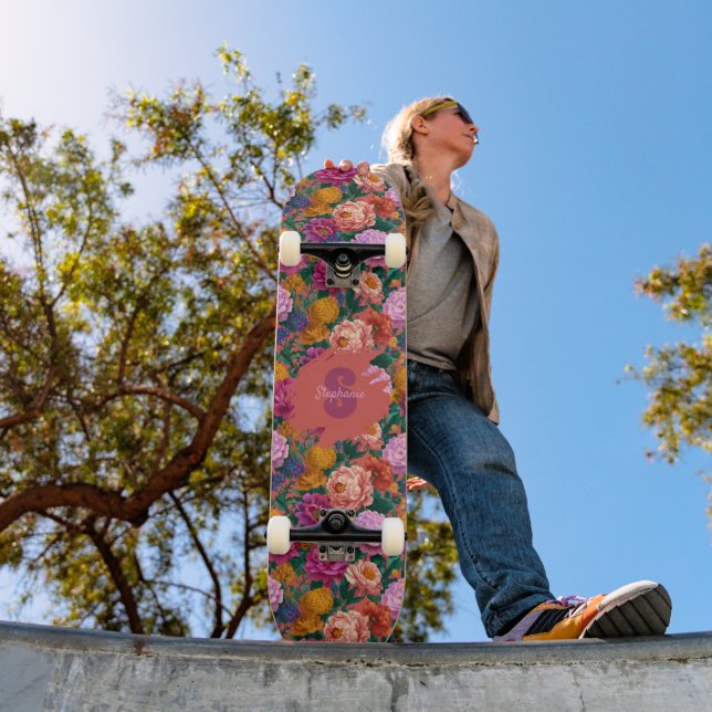 Vintages Peelingmuster Skateboard (Außen 1)