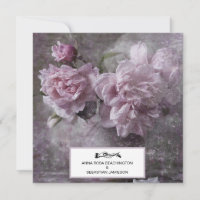 *~* Vintages Peony AR23 QR UAWG WEDDING