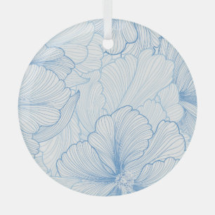 Vintages Peony: Blumenmuster - nahtloses Muster Ornament Aus Glas