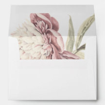 Vintages Peony Botanical Art Wedding