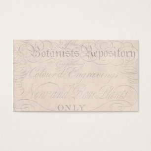 Vintages Pergament-botanische Skript 1700s