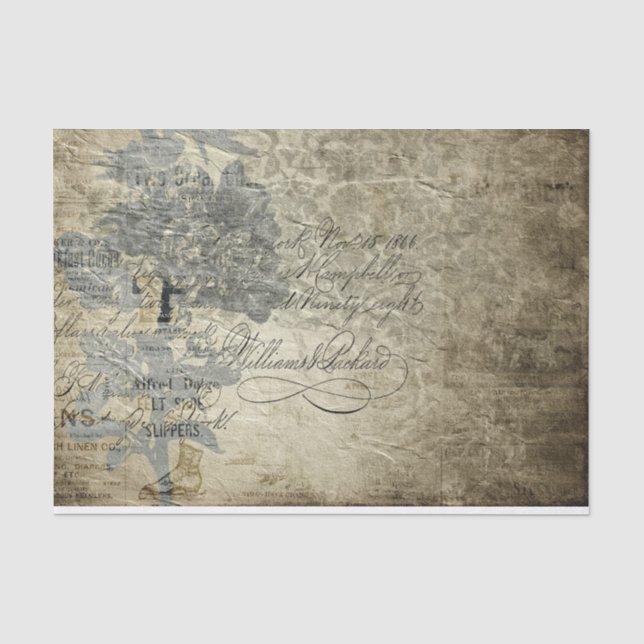 Vintages Pergament Seidenpapier (Vorderseite)