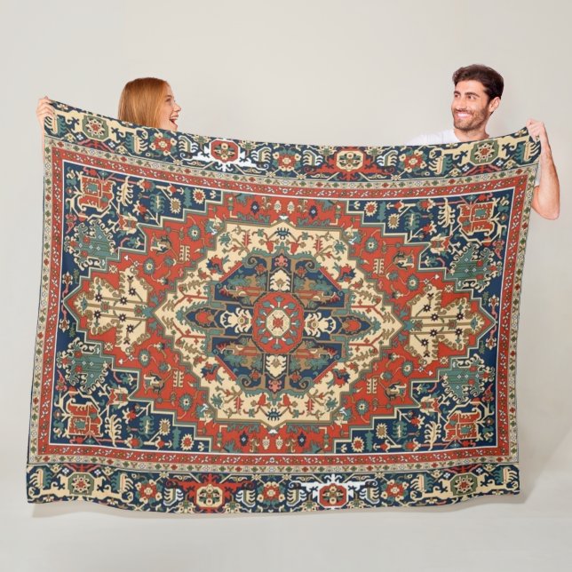 Vintages Perserstil-Ziermuster Fleecedecke (Beispiel)