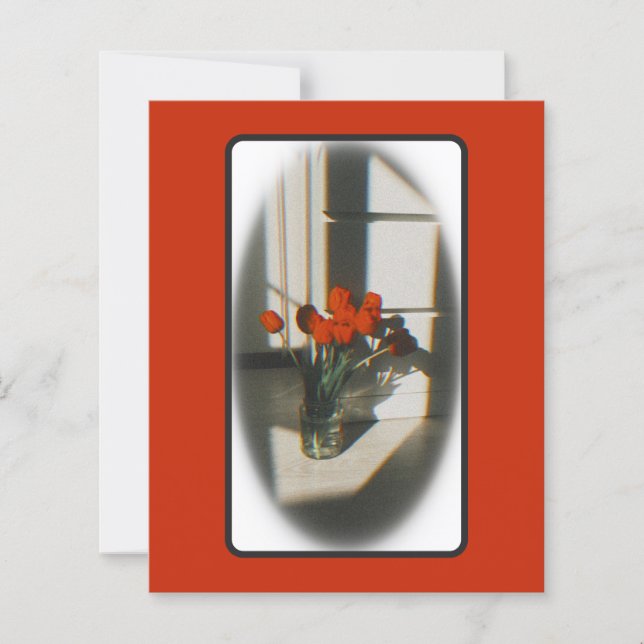 Vintages Persimmon Tulip Stationary (Vorderseite)