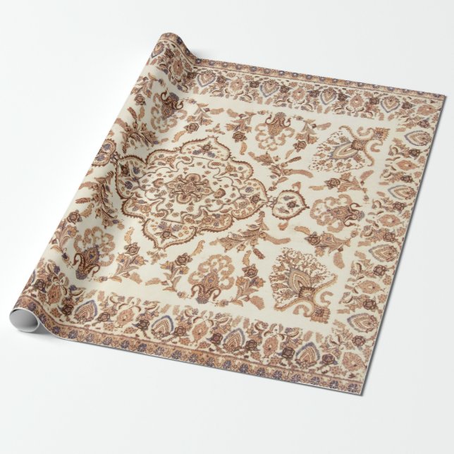 Vintages Persisches Rugmuster Geschenkpapier (Ungerollt)