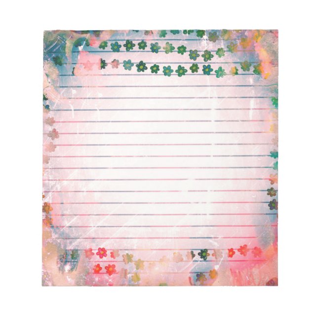 Vintages Personalisiertes Memo-Pad mit Business Li Notizblock (Vorderseite)