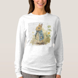 Vintages Peter Kaninchen mit Blume T - Shirt