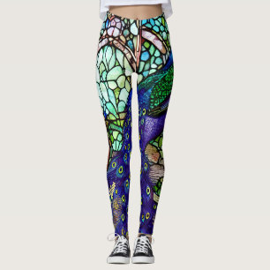 Vintages Pfauenglas Leggings