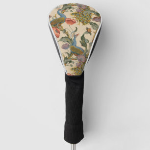Vintages Pfauenmuster Farbenfrohe Kunst Golf Headcover